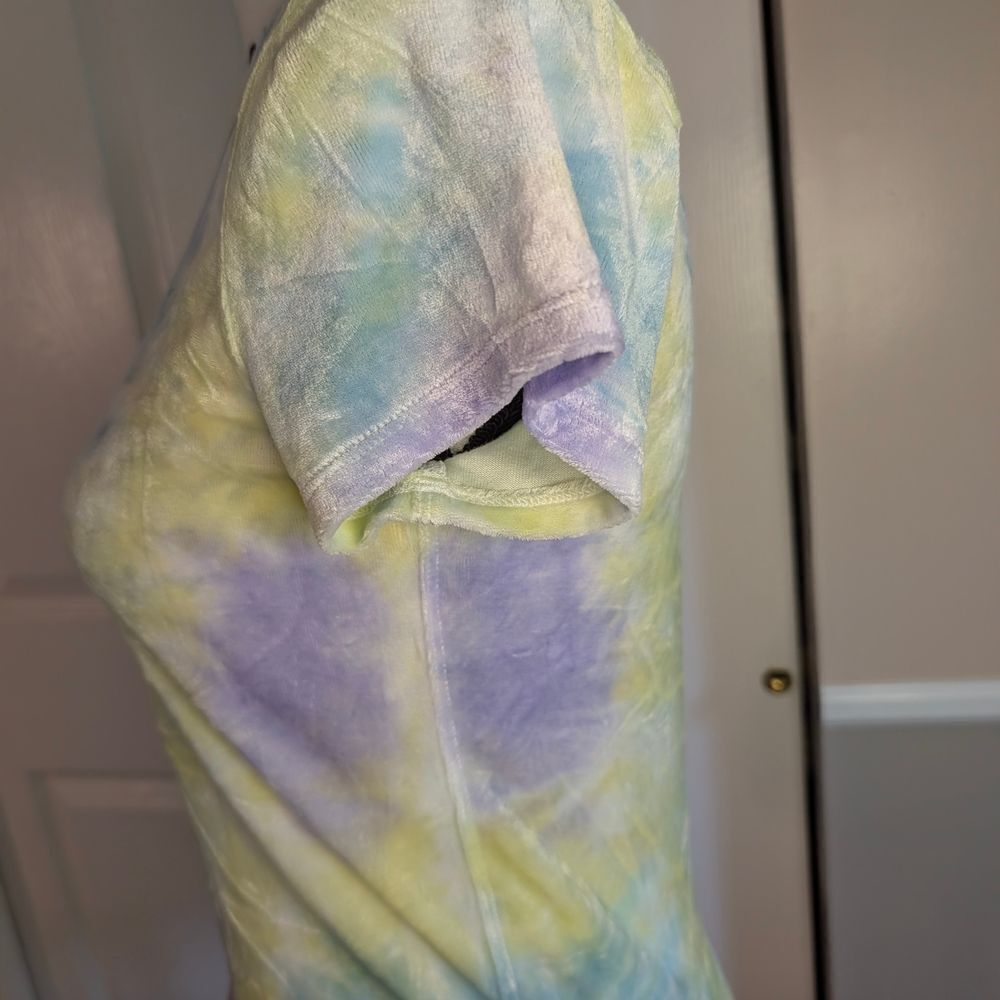 NWT Free People Dreamy Yellow and Purple Fitted Tee - Picture 3 of 6